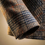 Houndstooth Wool Blend Blazer with Notch Lapel for Men - View 4