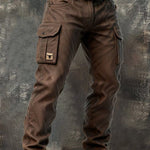 Insulated Winter Cargo Pants for Men