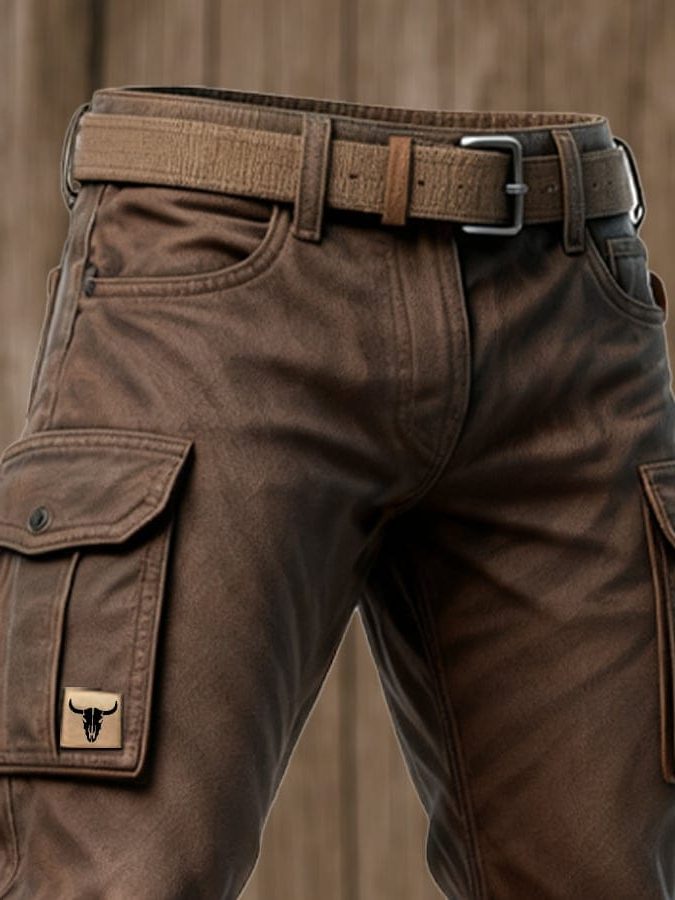 Insulated Winter Cargo Pants for Men - View 4