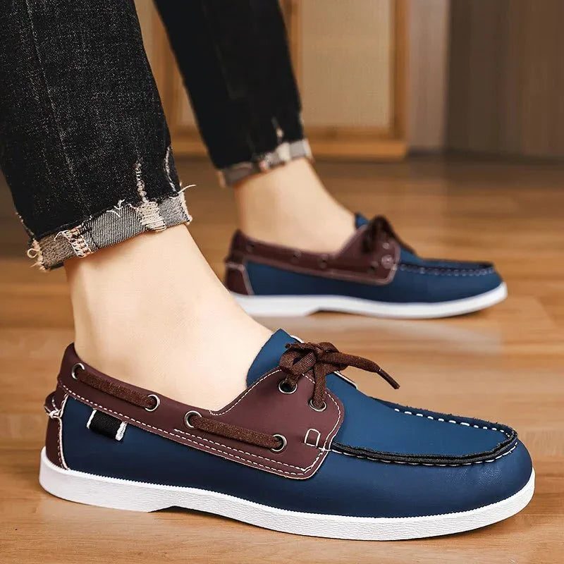 Lace-Through Boat Shoe Loafers for Men - View 14