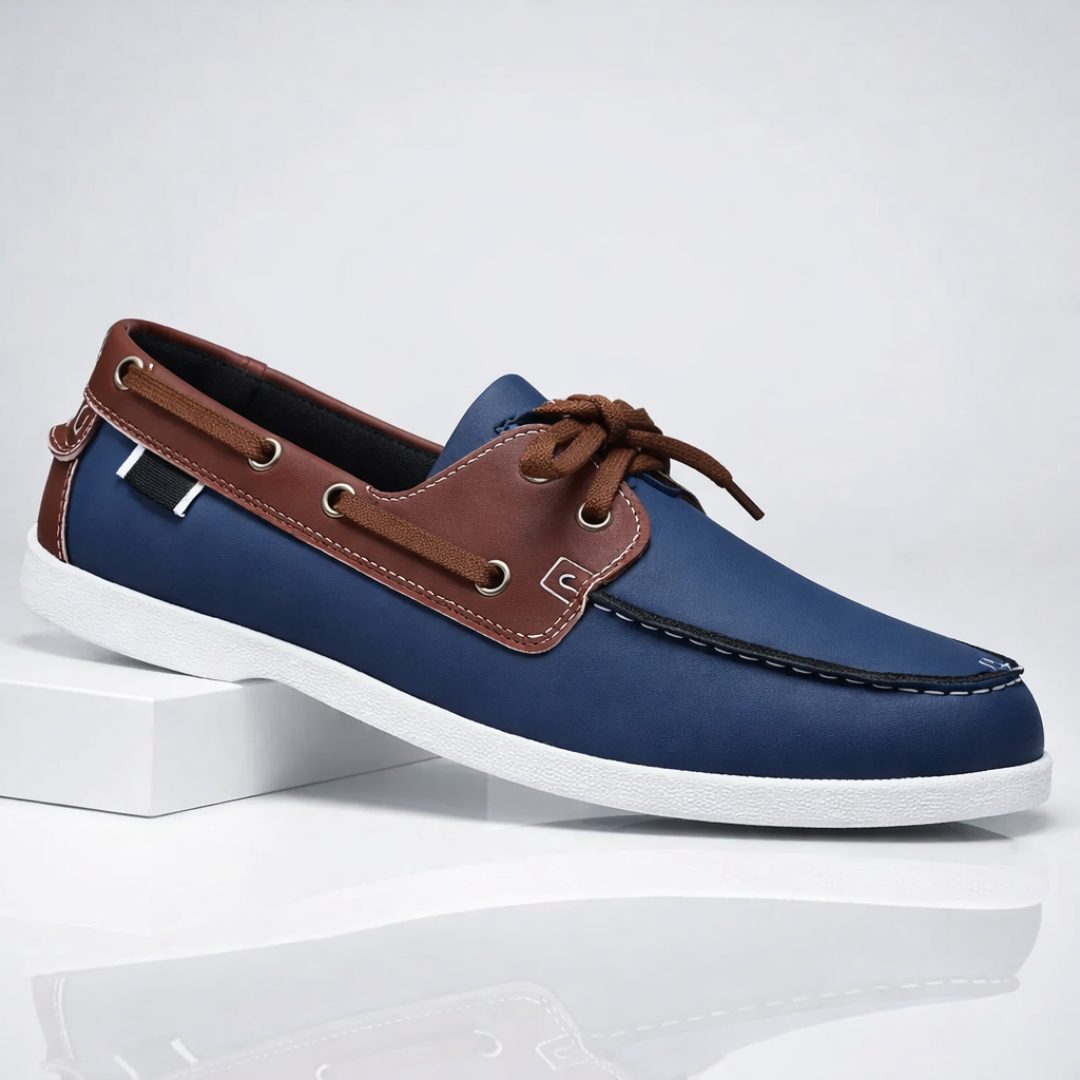 Lace-Through Boat Shoe Loafers for Men