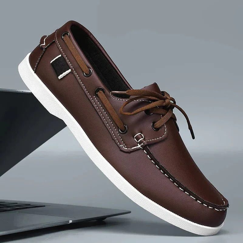 Lace-Through Boat Shoe Loafers for Men - View 6