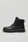Lace-Up Chunky Sole Ankle Boots for Men - Black