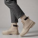 Lace-Up Chunky Sole Ankle Boots for Men - View 2