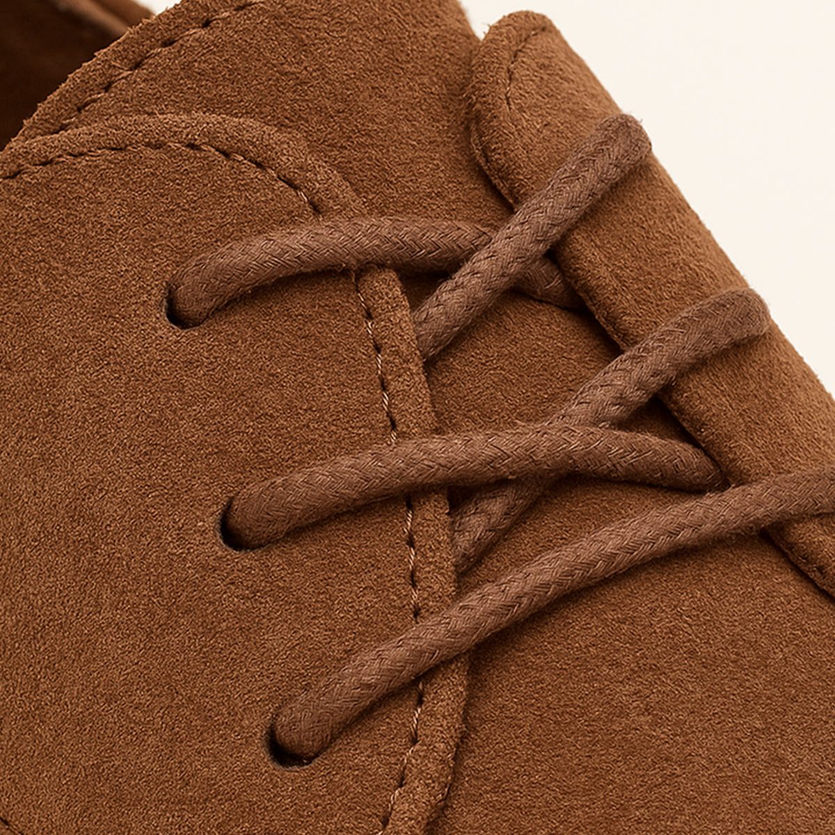Lace-Up Derby Shoes with Suede Upper for Men - View 7