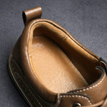 Lace-Up Genuine Leather Oxford Shoes with Cushioned Ankle Collar for Men - View 4