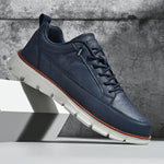 Lace-Up Leather Sneakers for Men