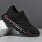 Lace-Up Mesh Performance Sneakers for Men - Black