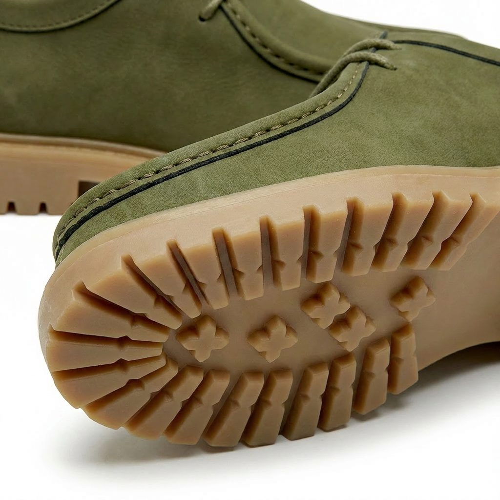 Lace-Up Moc Toe Faux Leather Shoes with Lug Sole for Men - View 3