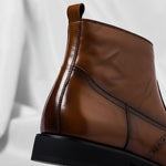Leather Brogue Ankle Boots for Men - View 4