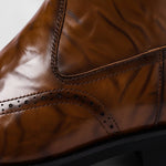 Leather Brogue Ankle Boots for Men - View 5