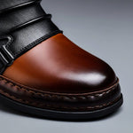 Leather Buckle Ankle Boots for Men - View 4