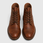 Leather Cap Toe Lace-Up Ankle Boots for Men - View 3