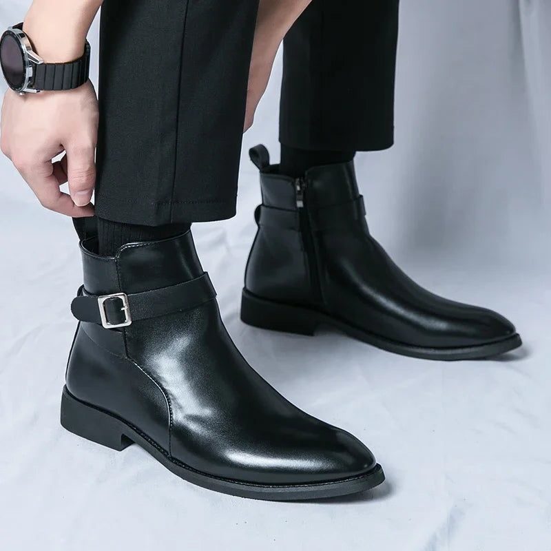Leather Chelsea Boots for Men - View 15