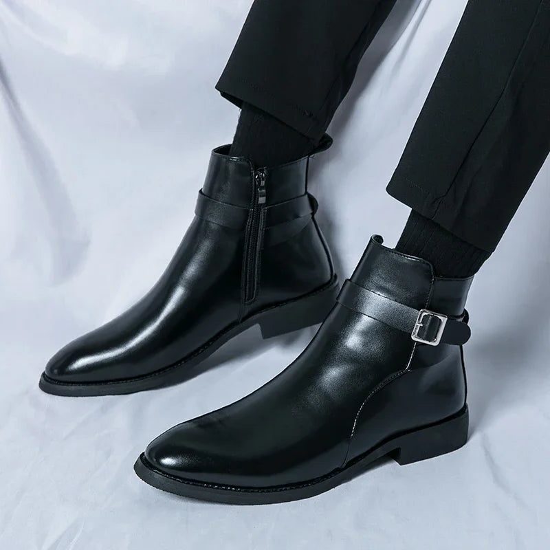 Leather Chelsea Boots for Men - View 16