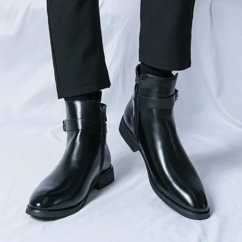 Leather Chelsea Boots for Men - View 17