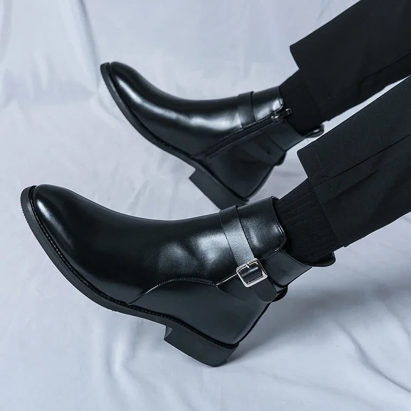 Leather Chelsea Boots for Men - View 19