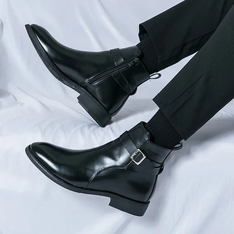 Leather Chelsea Boots for Men - View 22