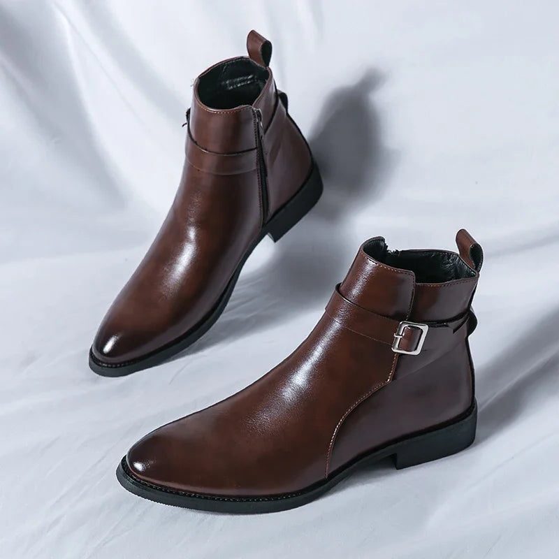 Leather Chelsea Boots for Men - View 3