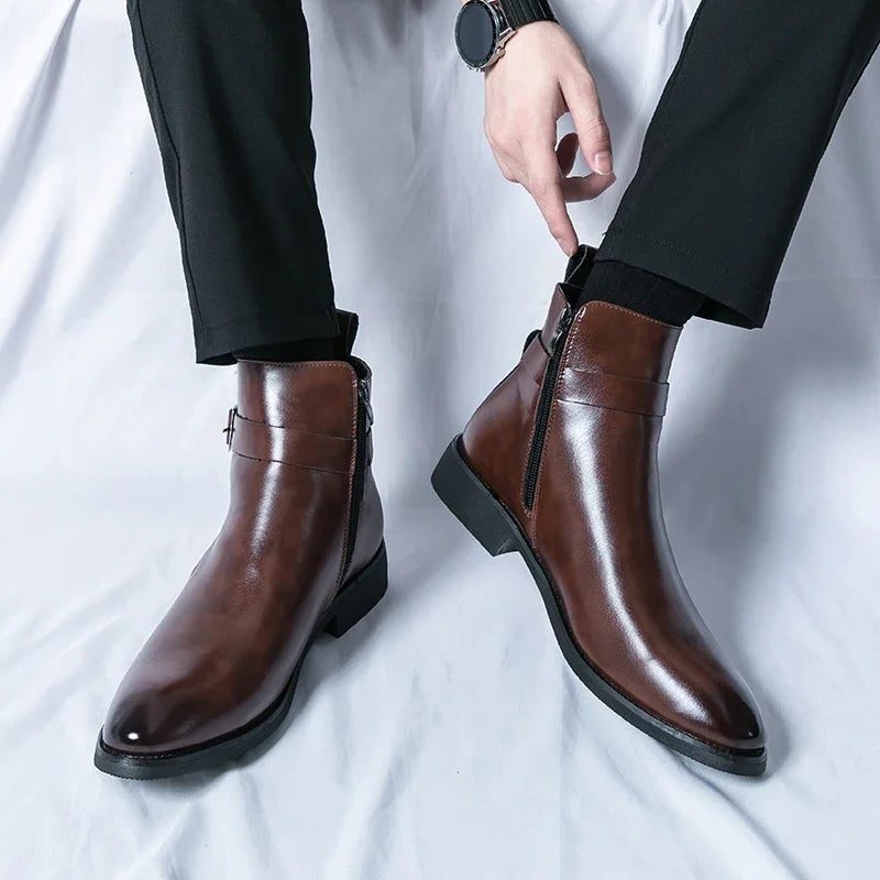 Leather Chelsea Boots for Men - View 4