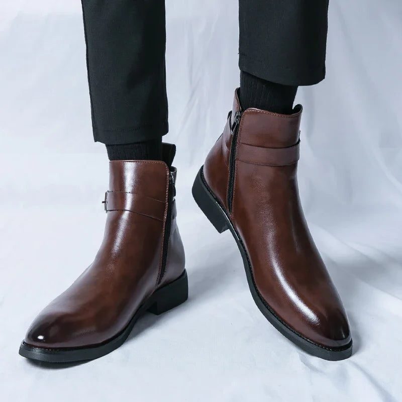 Leather Chelsea Boots for Men - View 6