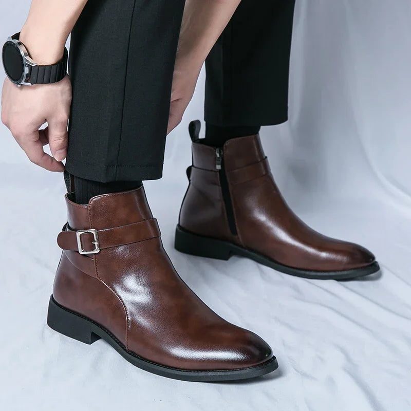 Leather Chelsea Boots for Men - View 9