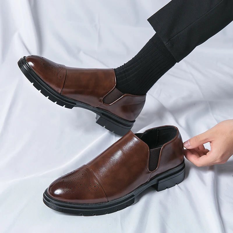 Leather Slip-On Loafers for Men - View 12