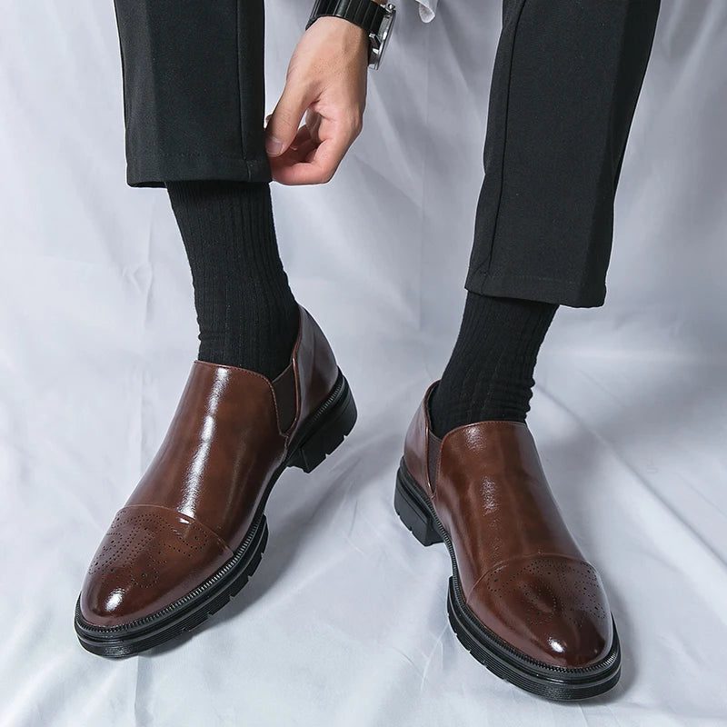 Leather Slip-On Loafers for Men - View 14