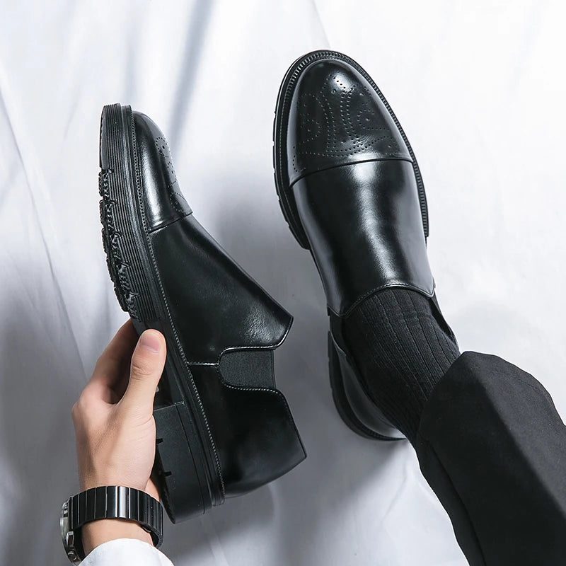 Leather Slip-On Loafers for Men - View 2