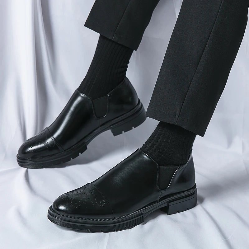 Leather Slip-On Loafers for Men - View 4