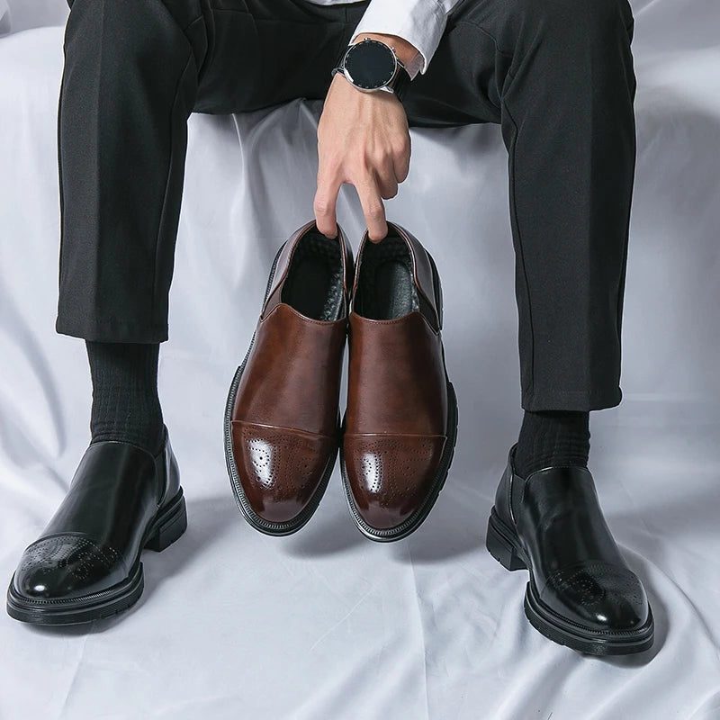 Leather Slip-On Loafers for Men - View 9