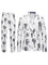 Leopard Print Notch Lapel Slim Fit Satin Two-Piece Suit for Men - TX991 White Set