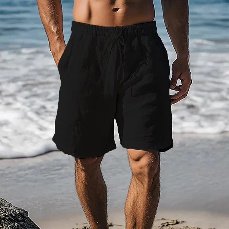 Linen Quick-Dry Swim Shorts for Men