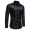 Long Sleeve Floral Jacquard Shirt for Men