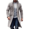Long Wool Overcoat for Men - Grau