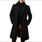 Long Wool Overcoat for Men - Schwarz 2