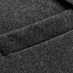 Long Wool Overcoat with Notch Lapel for Men - View 5