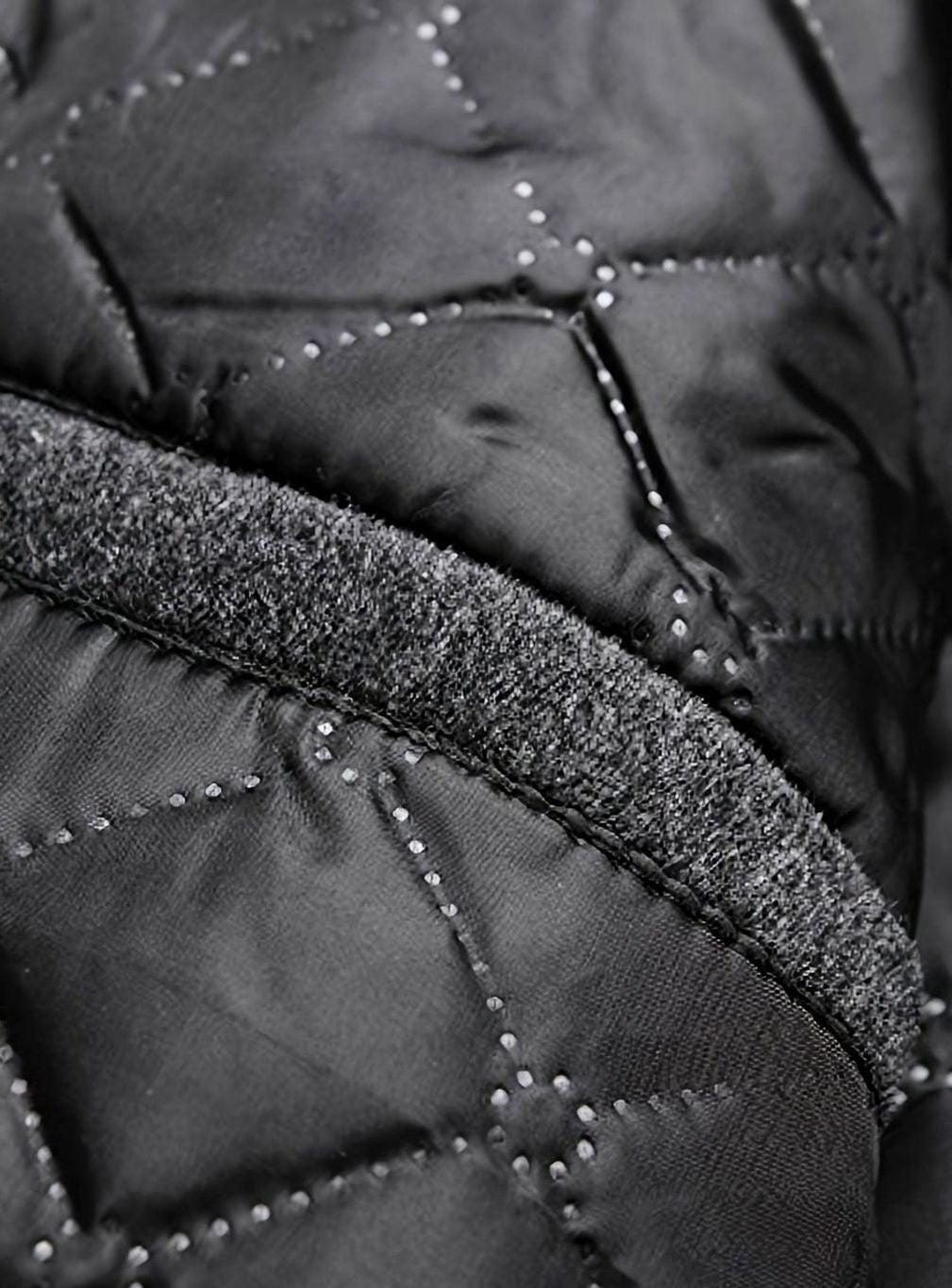Long Wool Overcoat with Notch Lapel for Men - View 6