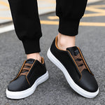 Low Top Slip-On Vegan Leather Shoes for Men - View 11