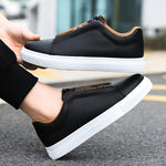 Low Top Slip-On Vegan Leather Shoes for Men - View 12