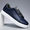 Low Top Slip-On Vegan Leather Shoes for Men - Blue