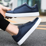 Low Top Slip-On Vegan Leather Shoes for Men - View 3