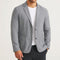 Nylon Button-Up Blazer for Men - Gray