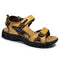 Open Toe Velcro Sandals for Men - Yellow