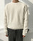 Oversized Ribbed Knit Crew Neck Sweater for Men