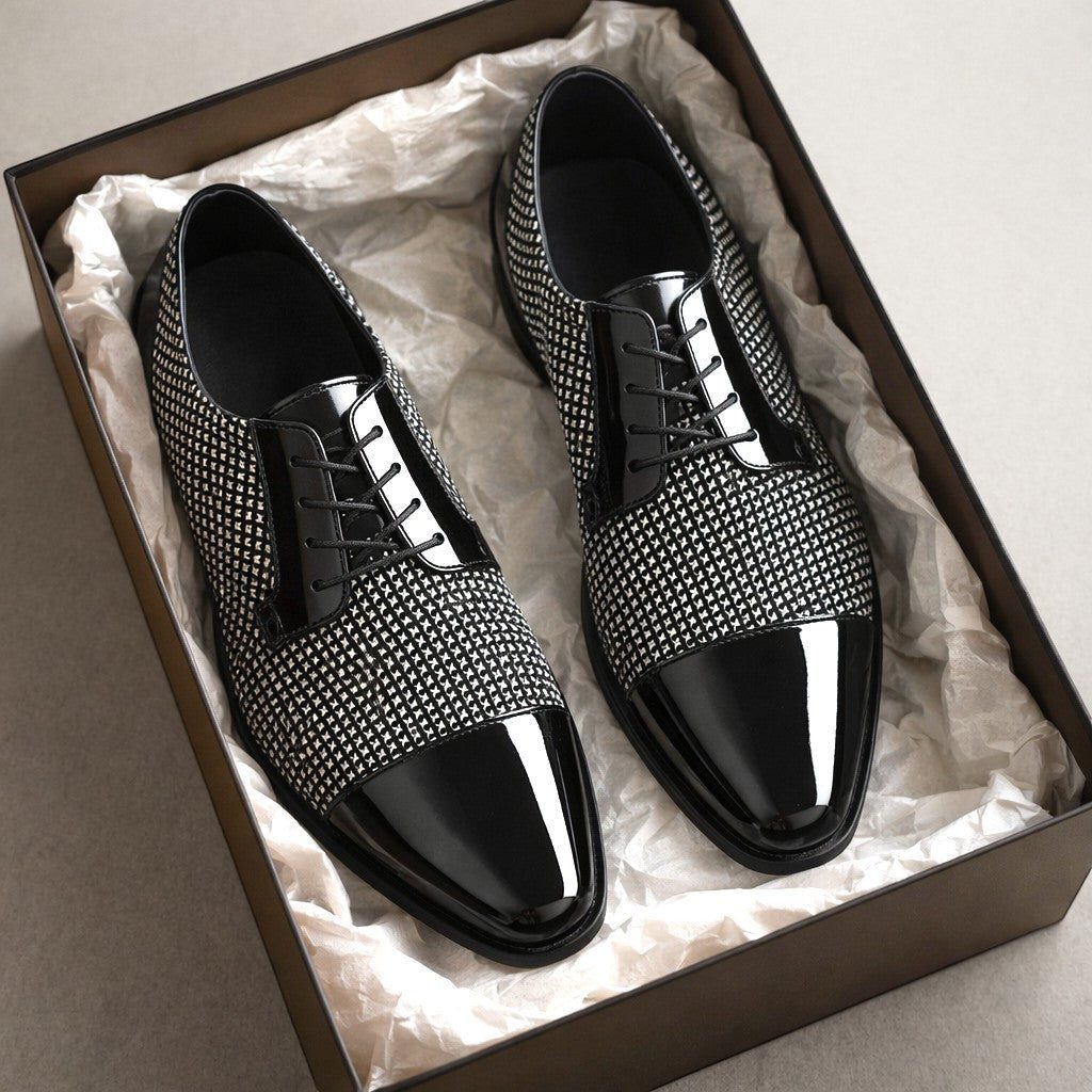 Patent Cap Toe Lace-Up Oxford for Men - View 10