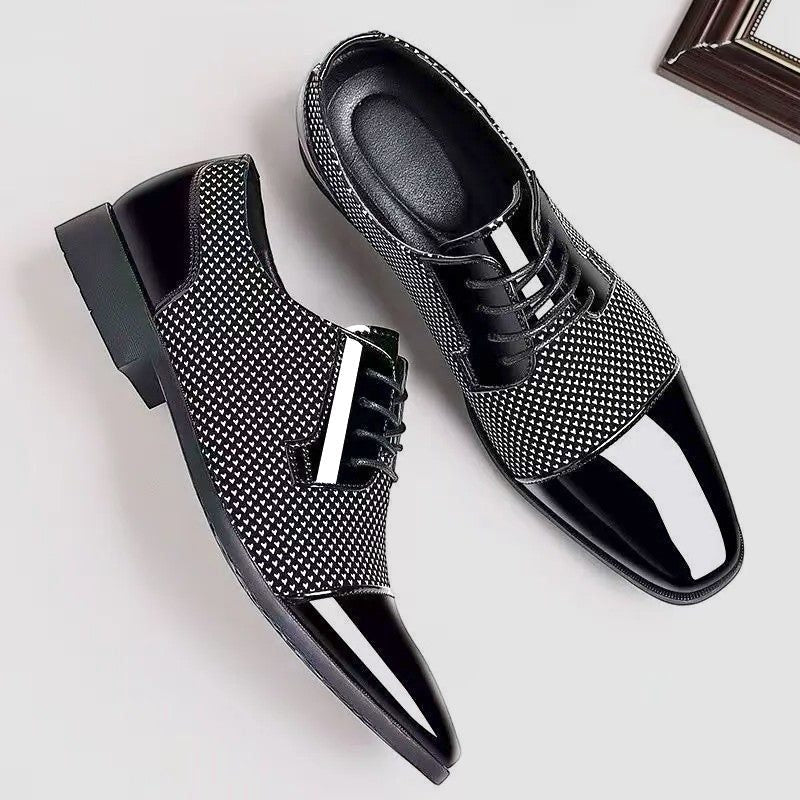 Patent Cap Toe Lace-Up Oxford for Men - View 12