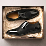 Patent Cap Toe Lace-Up Oxford for Men - View 13
