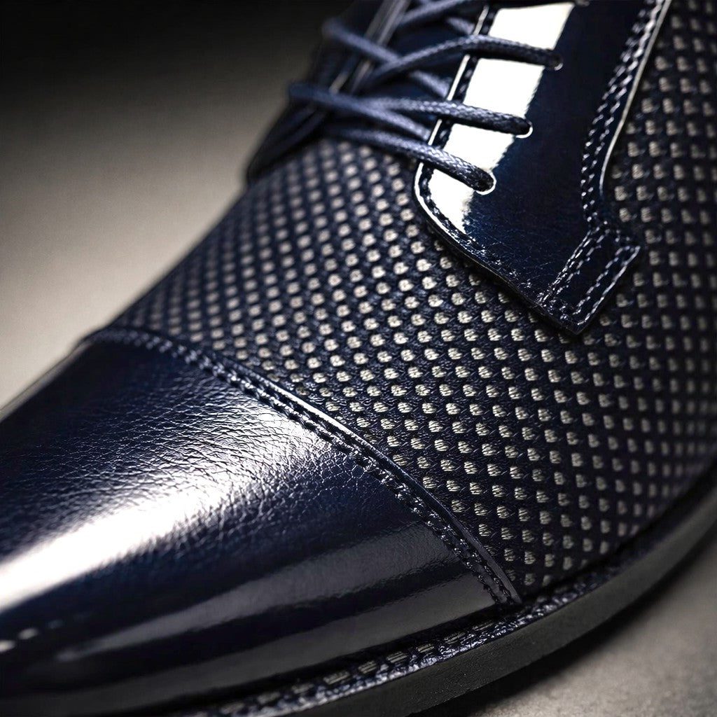 Patent Cap Toe Lace-Up Oxford for Men - View 8
