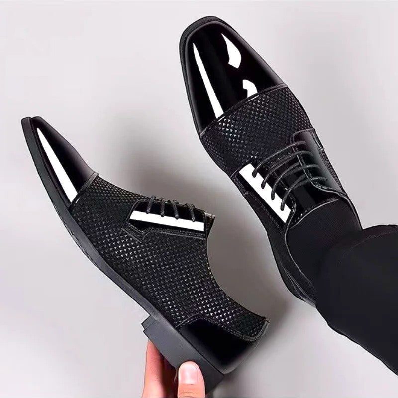 Patent Cap Toe Lace-Up Oxford for Men - View 9